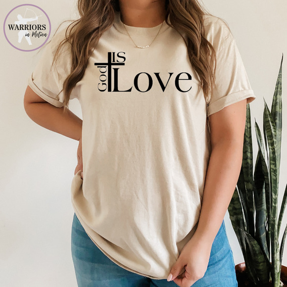 God is Love Shirt Christian Jesus Faith Religious Unisex Tshirt - Picture 2 of 3